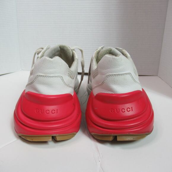 Gucci Rhyton Epilogue Sneaker Mens US 8 White Red Tennis Shoe Designer main image 13